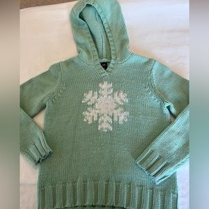 Vintage GAP kids Snowflake Sweater with Hoodie